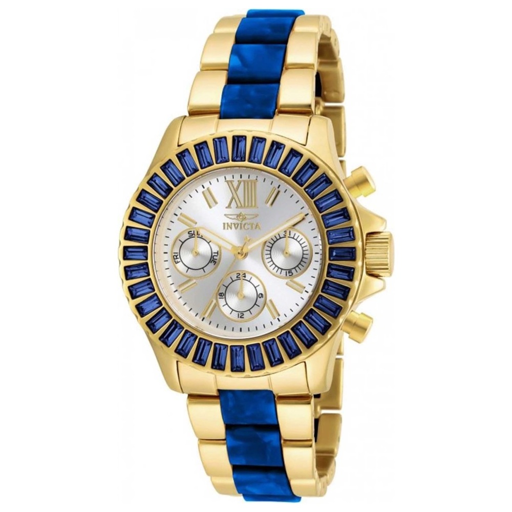 Invicta Gold and Blue Women's Chronograph Watch